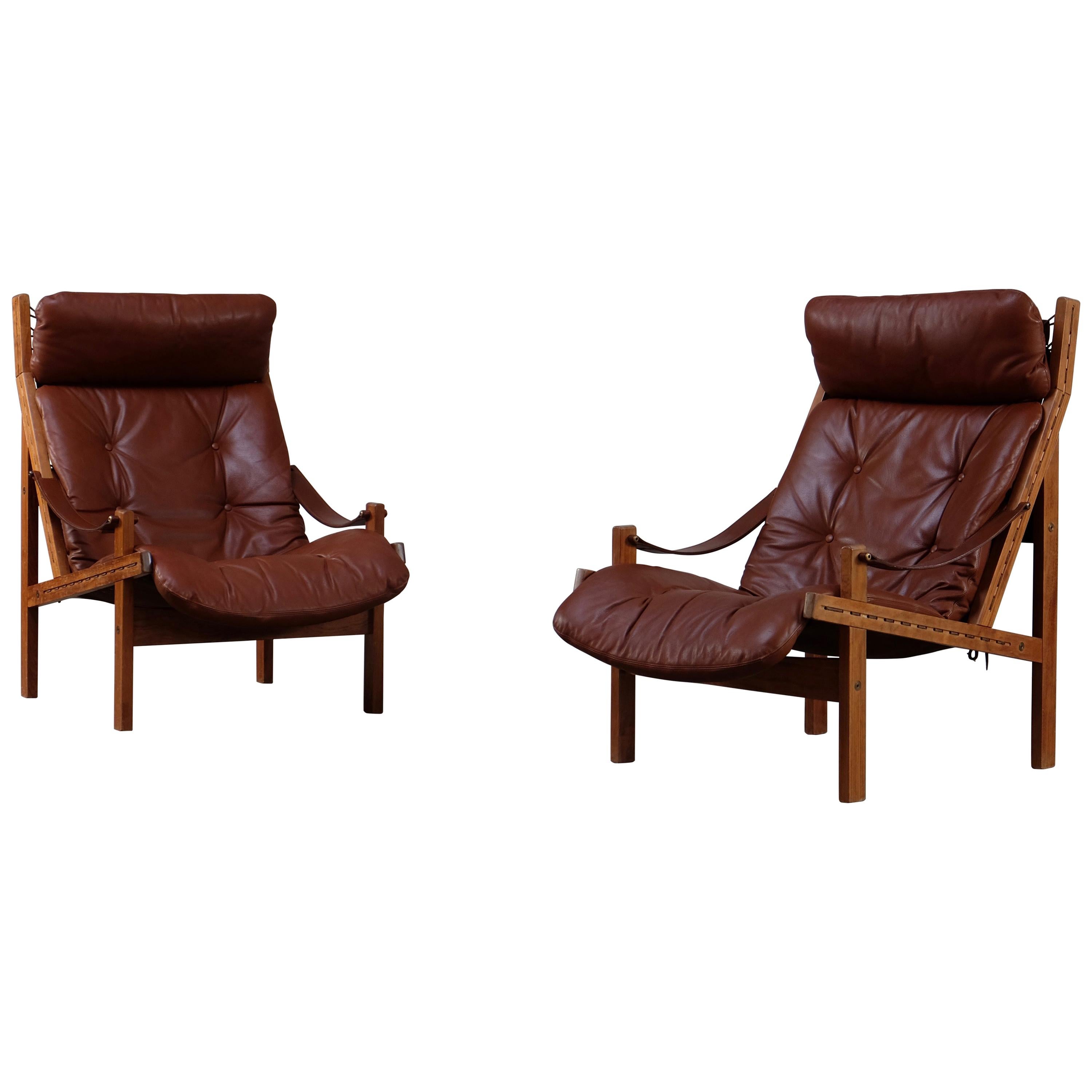 Pair of Hunter Easy Chairs by Torbjørn Afdal, 1970s For Sale