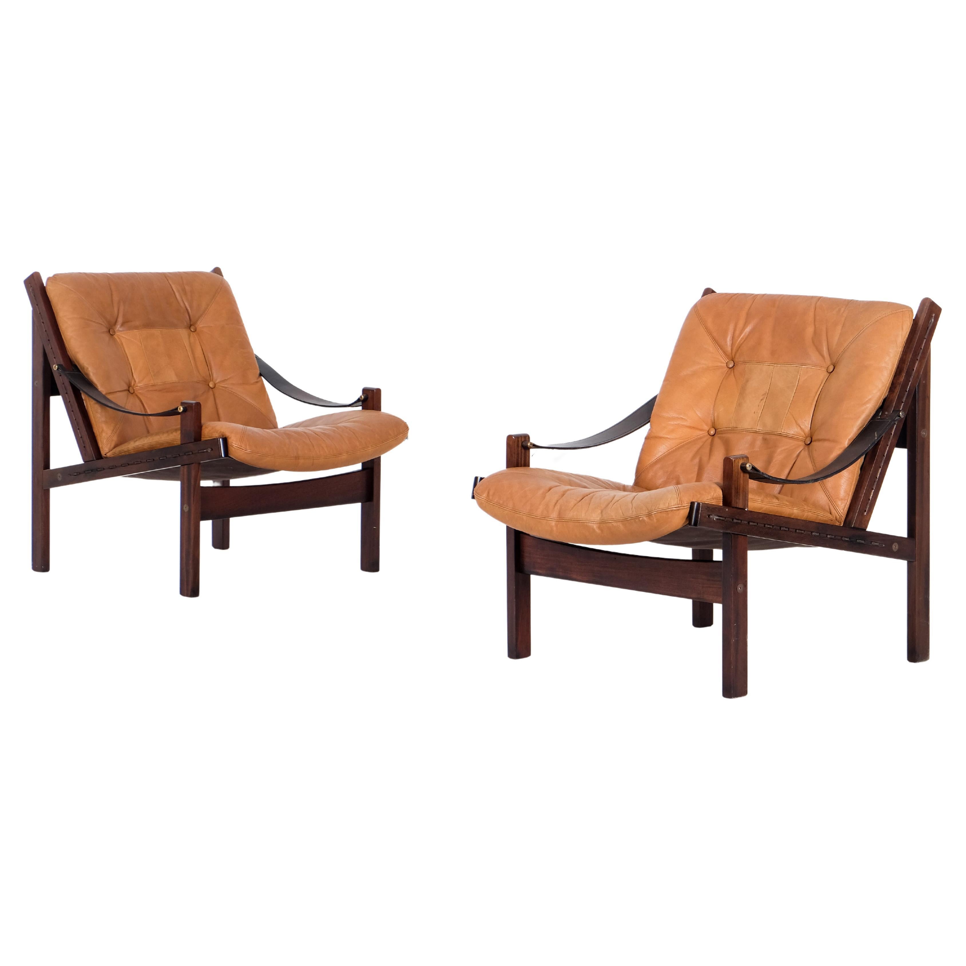 Pair of 'Hunter' Easy Chairs by Torbjørn Afdal, 1970s