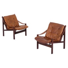 Pair of 'Hunter' Easy Chairs by Torbjørn Afdal, 1970s