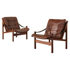 Pair of 'Hunter' Easy Chairs by Torbjørn Afdal, 1970s