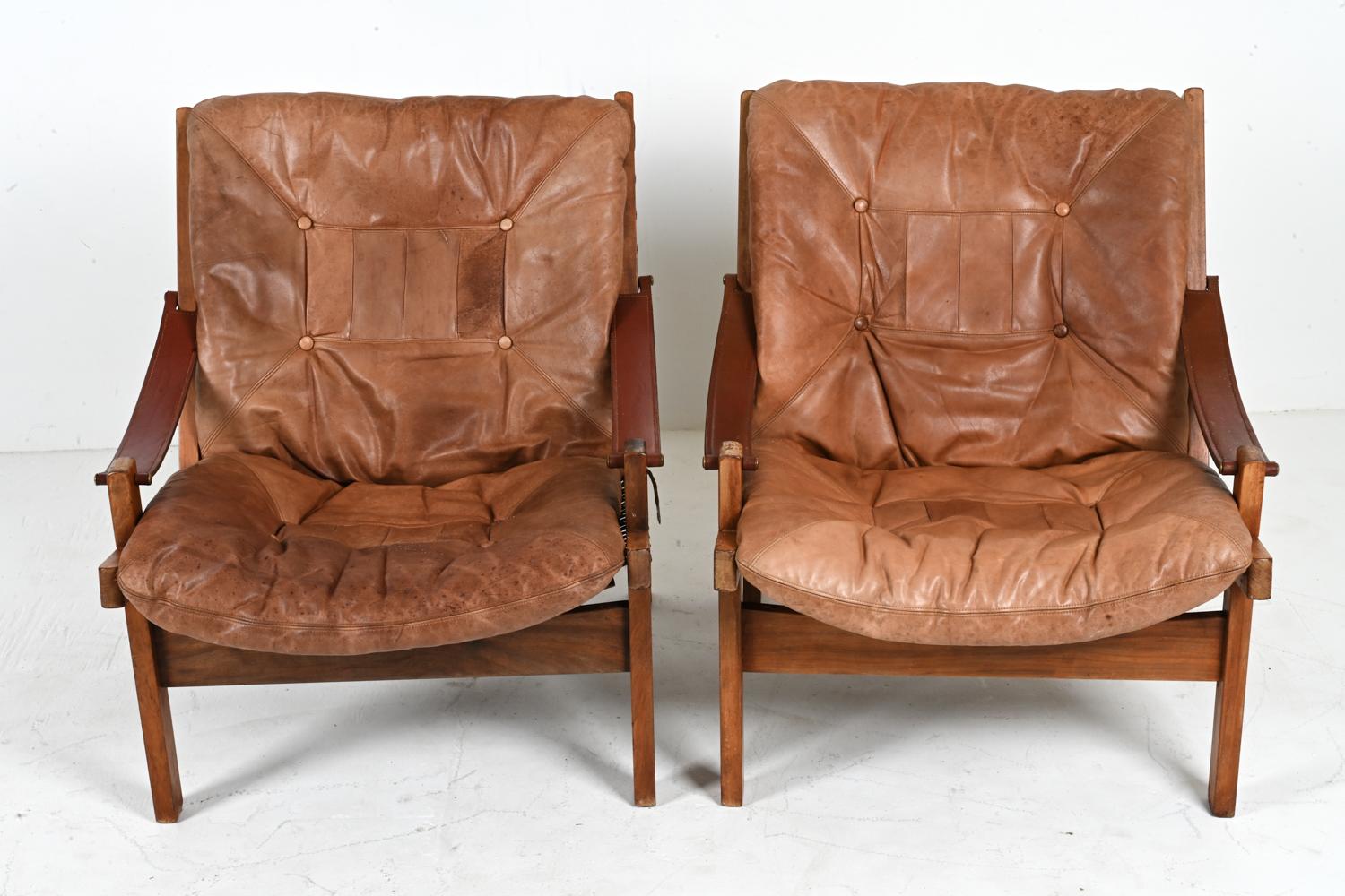 Danish Pair of Hunter Easy Chairs by Torbjørn Afdal