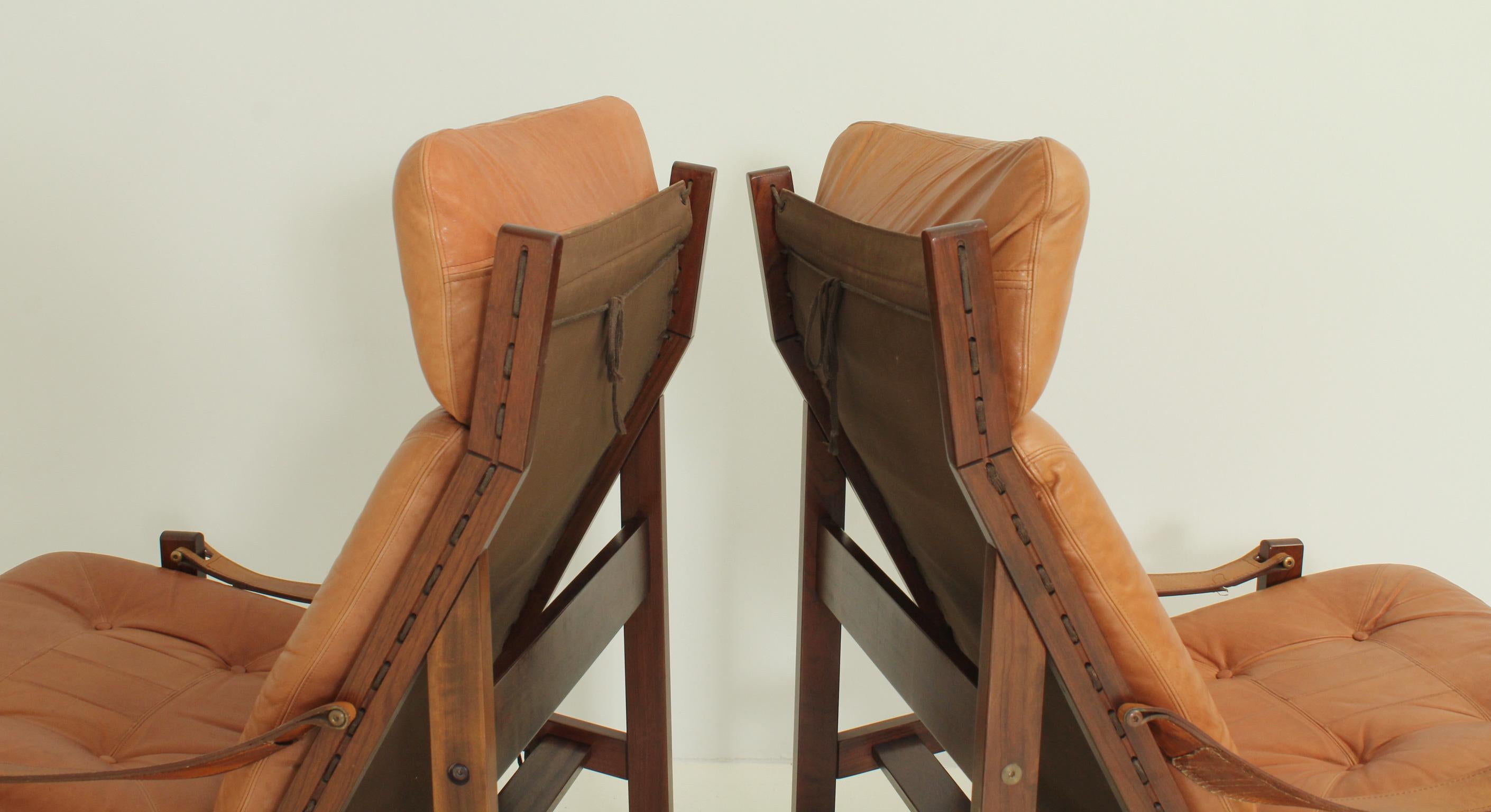 Pair of Hunter Lounge Chairs by Torbjørn Afdal, Norway 3