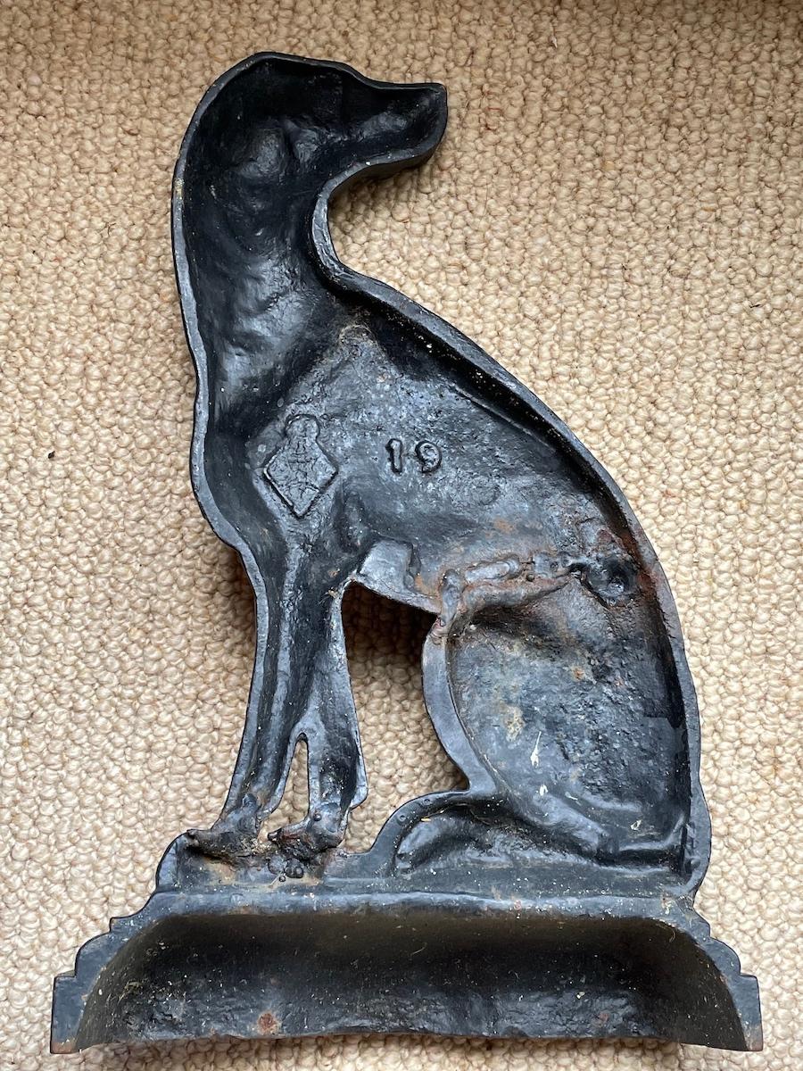 Matched Pair of Hunting Dog Door Stops Cast Iron, 19th Century 3