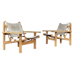 Pair of Hunting Lounge Chairs Kurt Østervig for KP Møbler 1960s