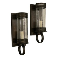 Pair of Hurricane Sconces