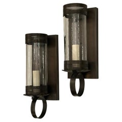 Pair of Hurricane Sconces