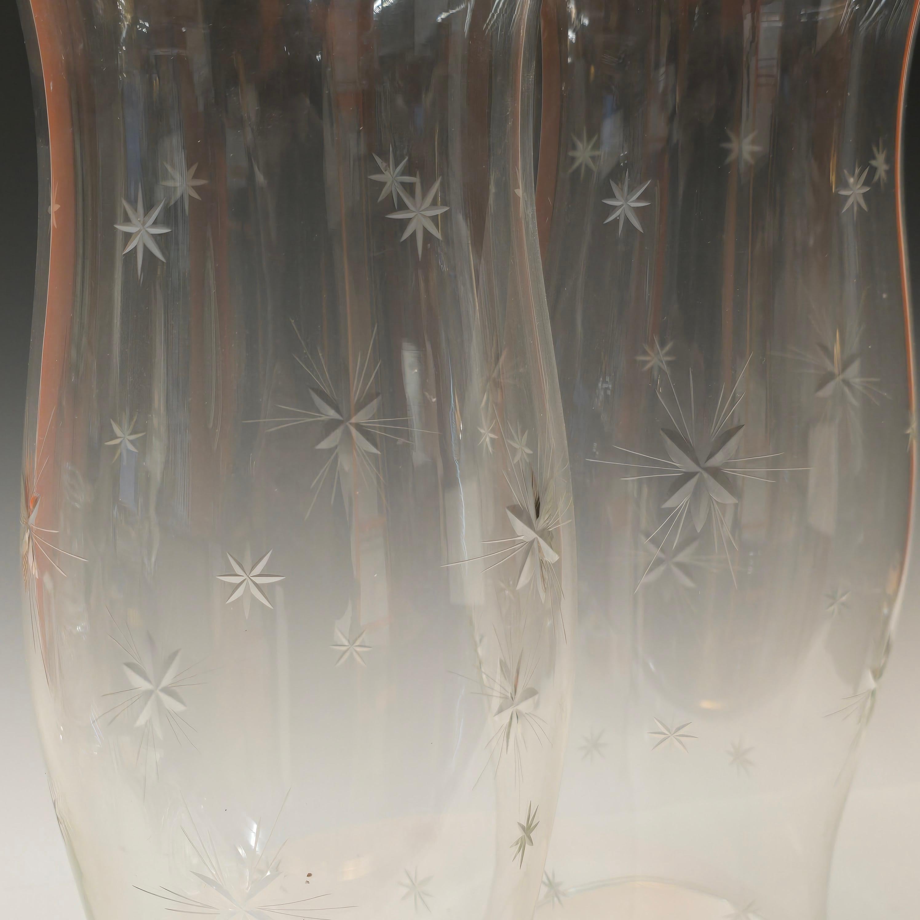 Mid-20th Century Pair of Hurricanes with Cut and Polished Stars For Sale