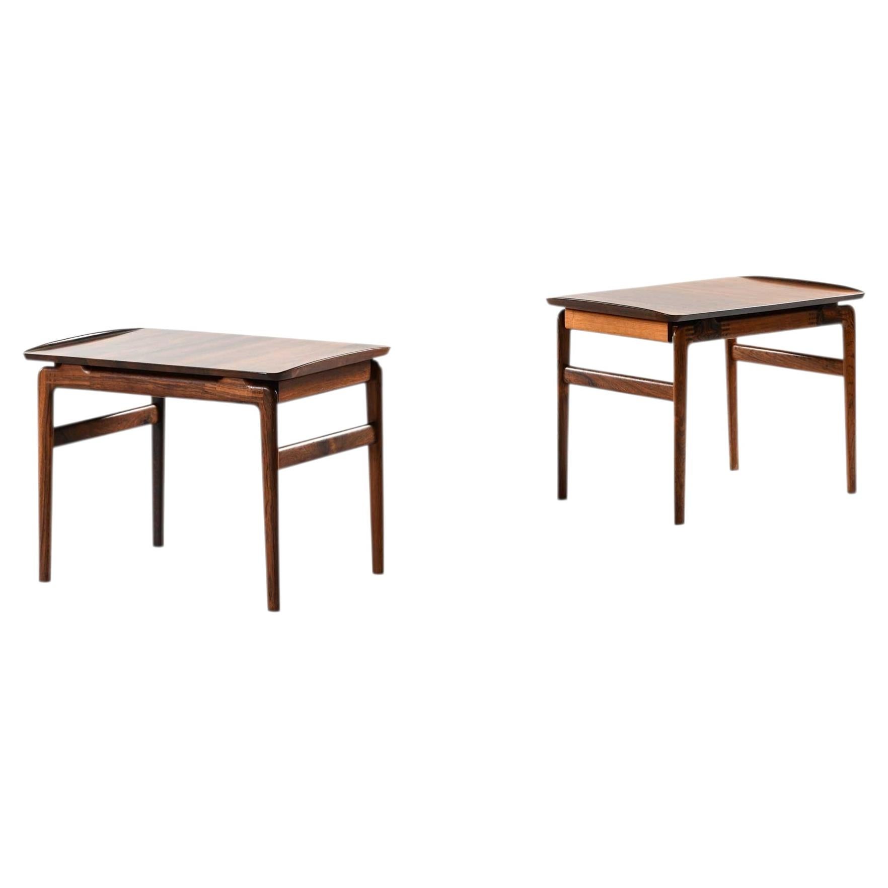 Pair of Hvidt & Mølgaard-Nielsen Rosewood Side Tables, 1960s
