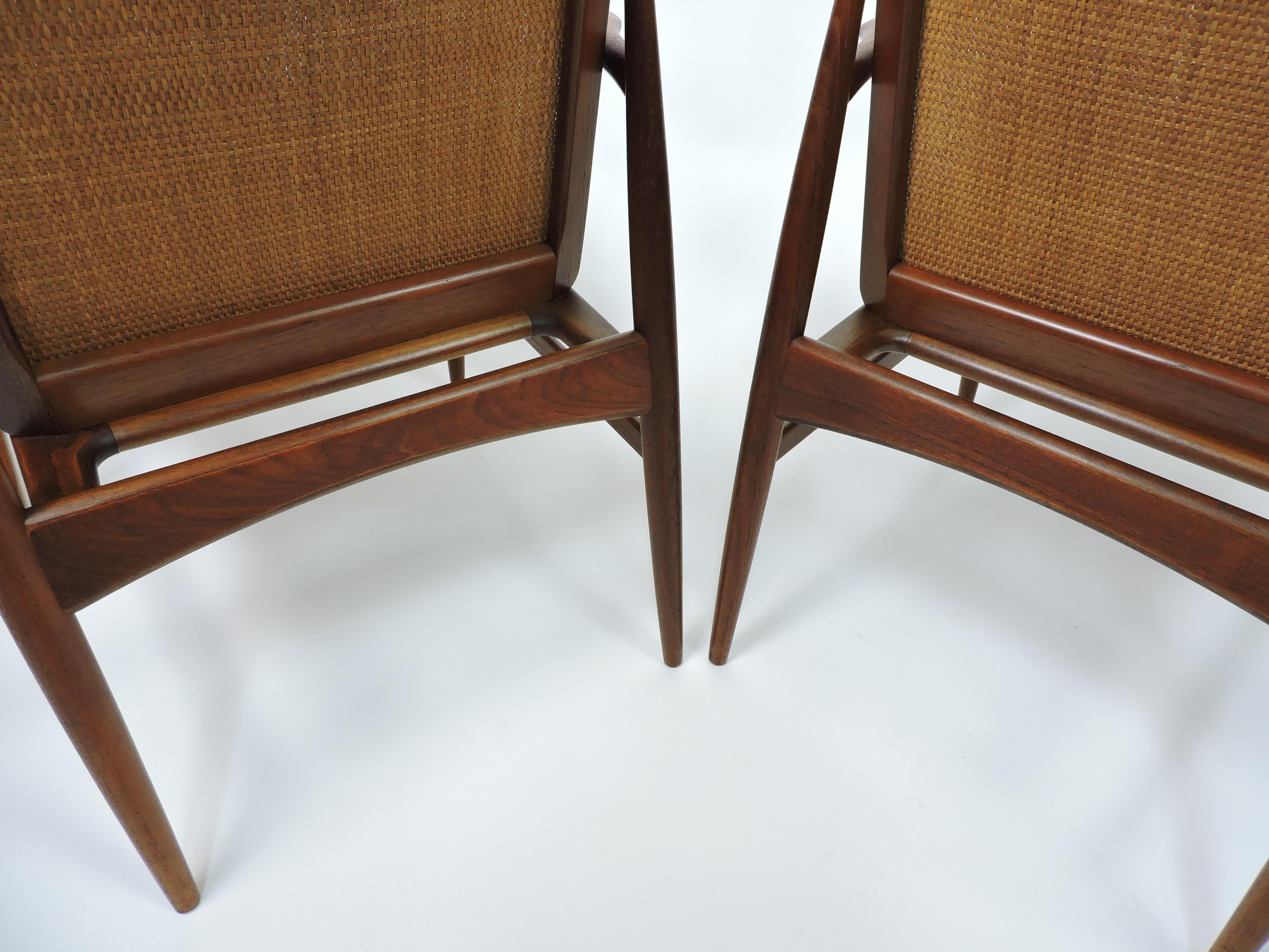 Coppia di sedie moderne in teak Ib Kofod-Larsen per Selig in vendita 4