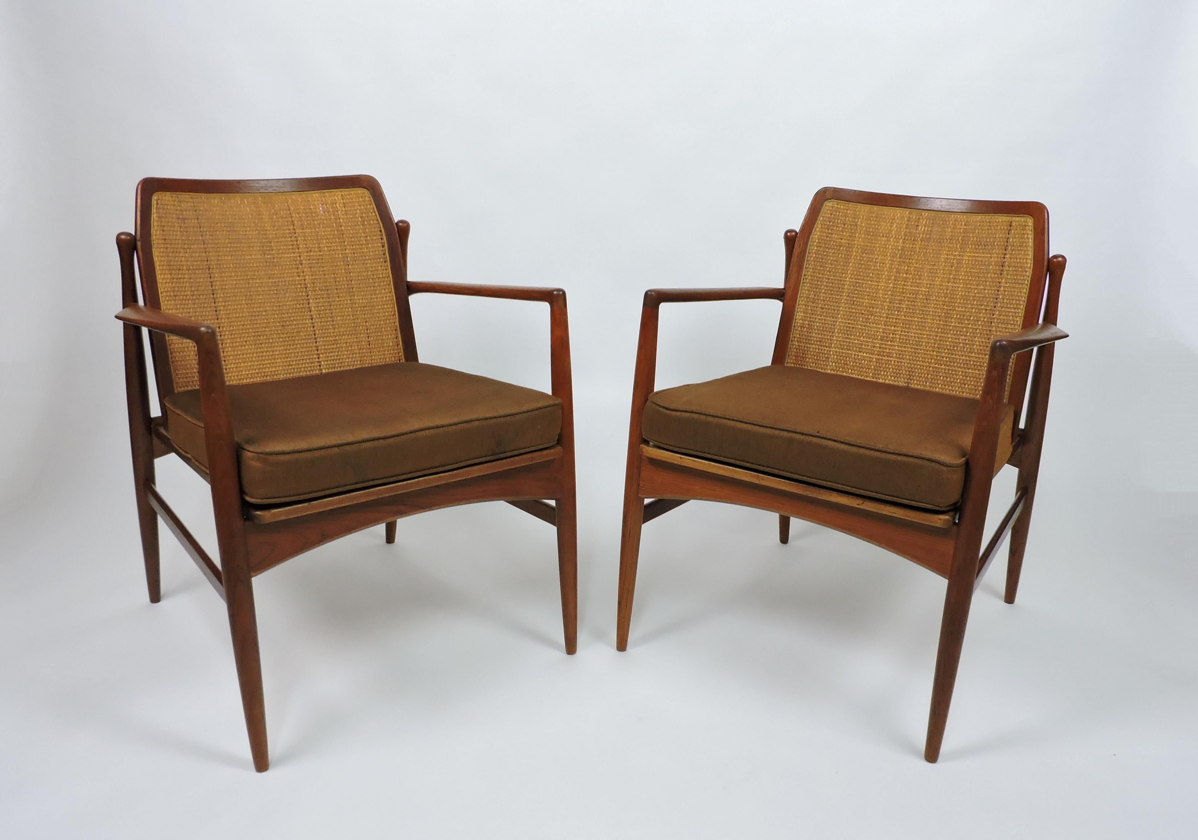 Coppia di sedie moderne in teak Ib Kofod-Larsen per Selig in vendita 6