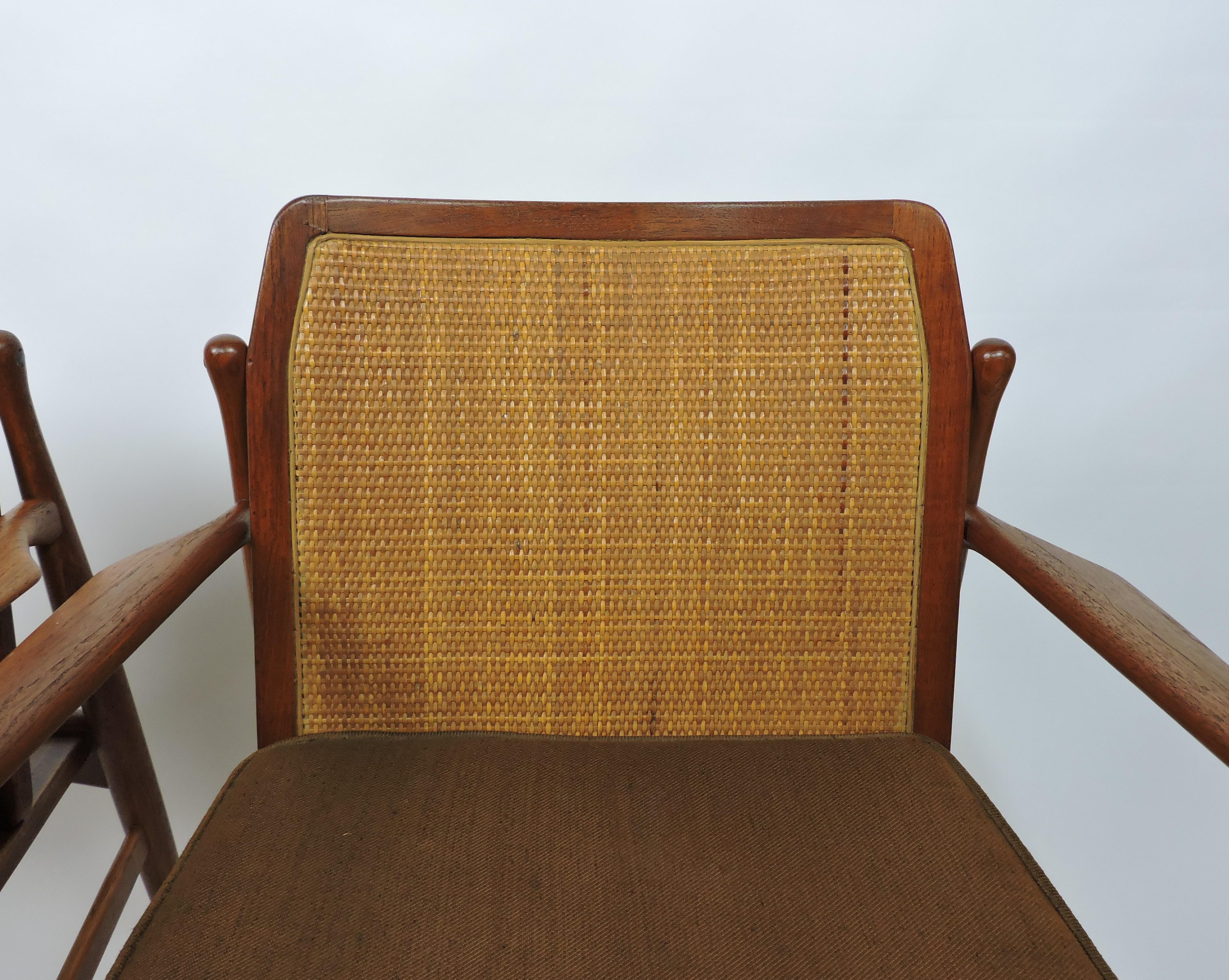 Coppia di sedie moderne in teak Ib Kofod-Larsen per Selig in vendita 1