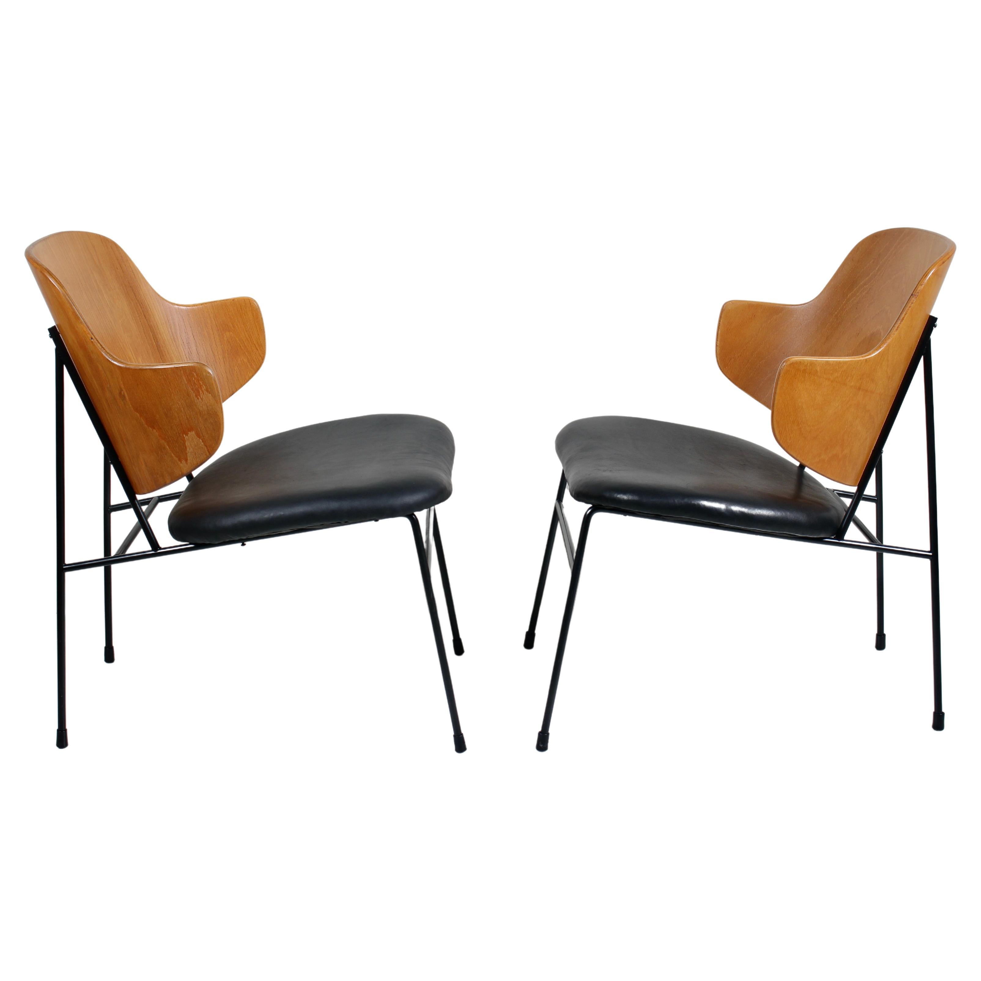 Pair of Ib Kofod-Larsen for Selig "Penguin" Chairs, 1960s