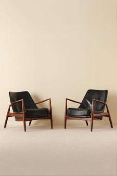 Pair of Ib Kofod-Larsen 'Seal' Easy Chairs, 1960s
