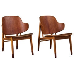 Pair of Ib Kofod Larsen 'Shell' Chair for Christensen & Larsen