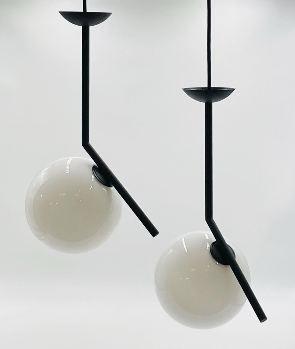 Italian Pair of Ic S Pendant Lights by Michael Anastassiades for Flos For Sale