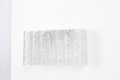 1 de 2 Parejas de Apliques de Vidrio Hielo de Doria, Alemania, Años 60