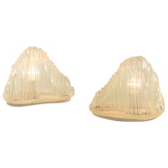 Pair of Iceberg Table Lamps by Carlo Nason for A.V. Mazzega, 1960s