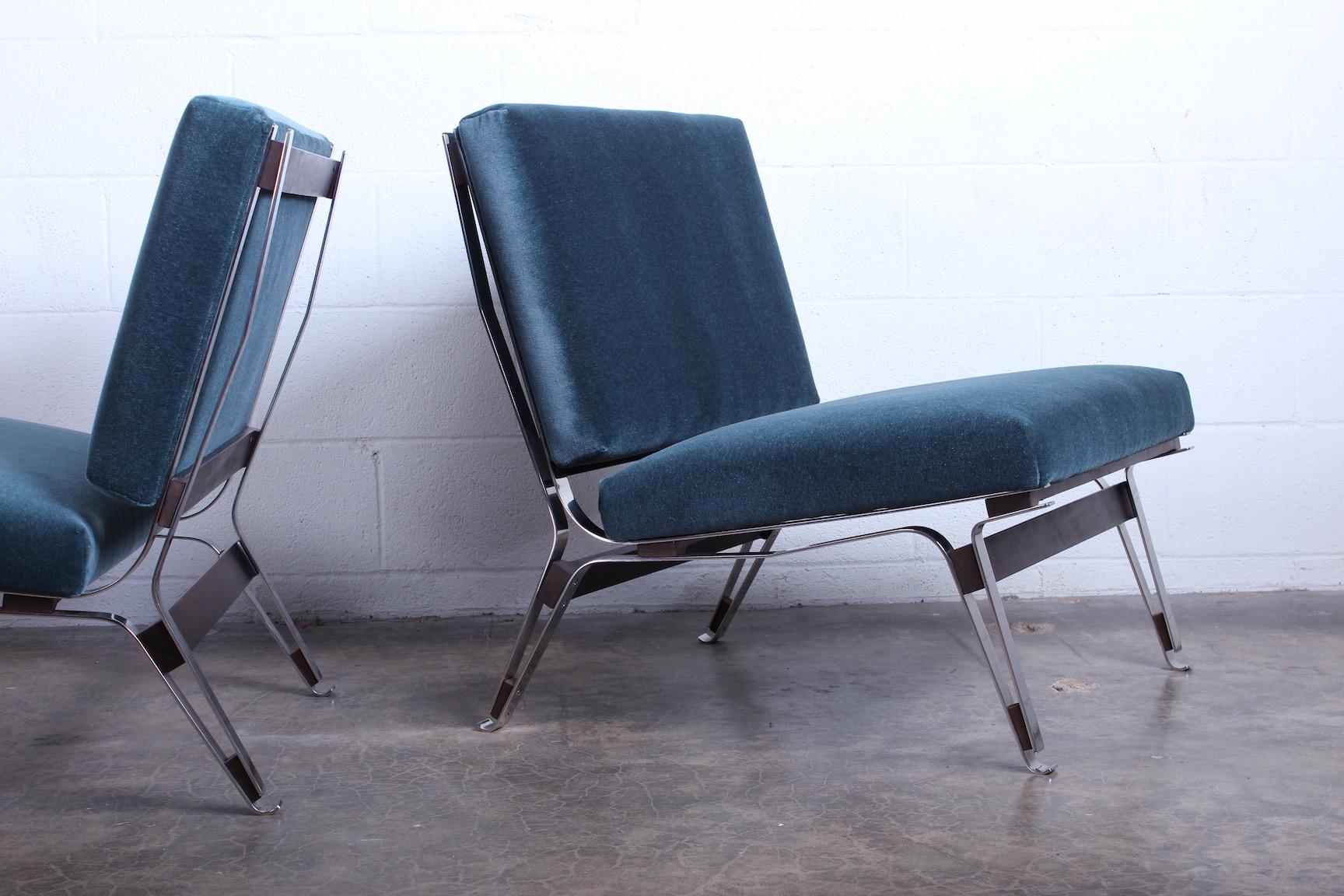 Pair of Ico Parisi 856 Lounge Chairs for Cassina In Good Condition In Dallas, TX