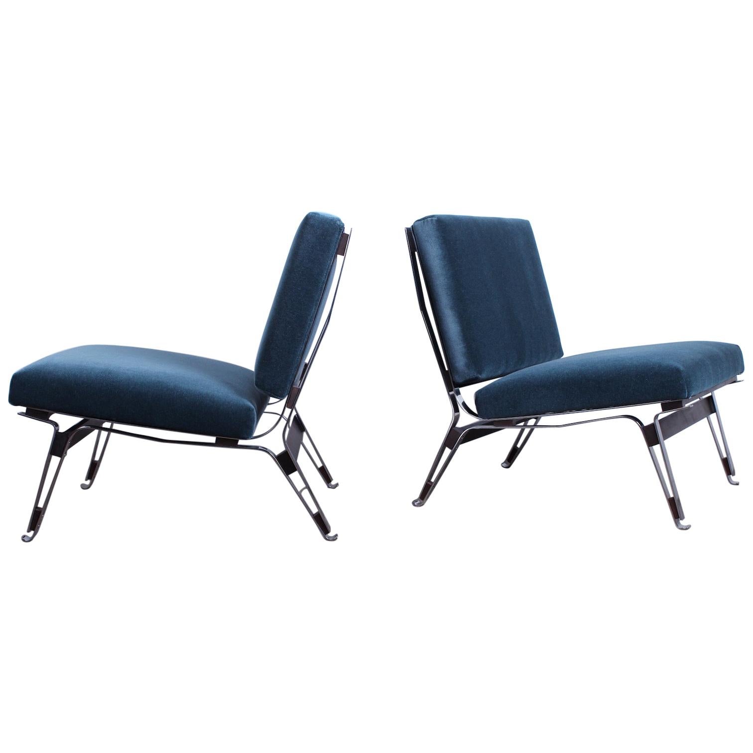 Pair of Ico Parisi 856 Lounge Chairs for Cassina