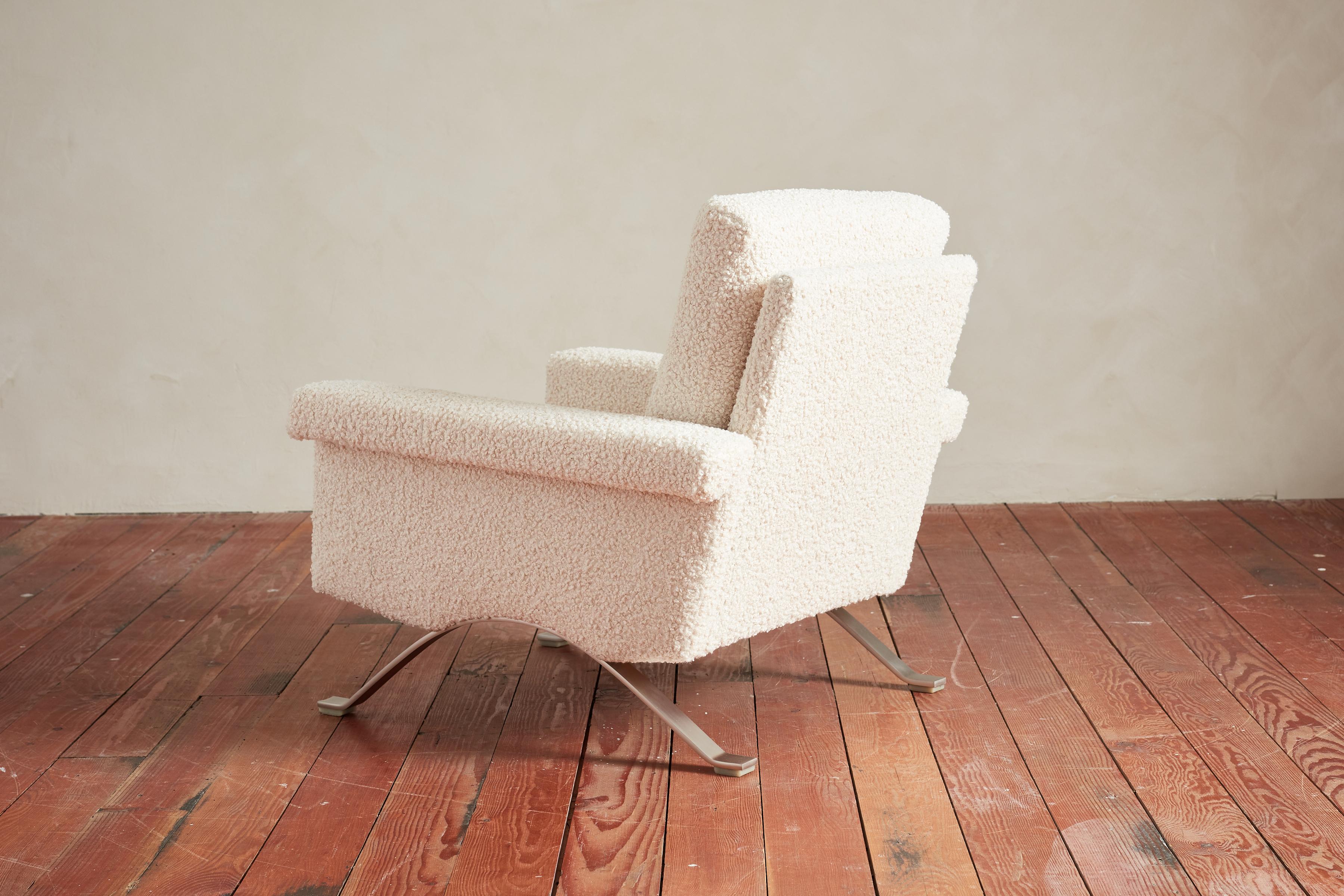 Steel Pair of Ico Parisi Armchairs
