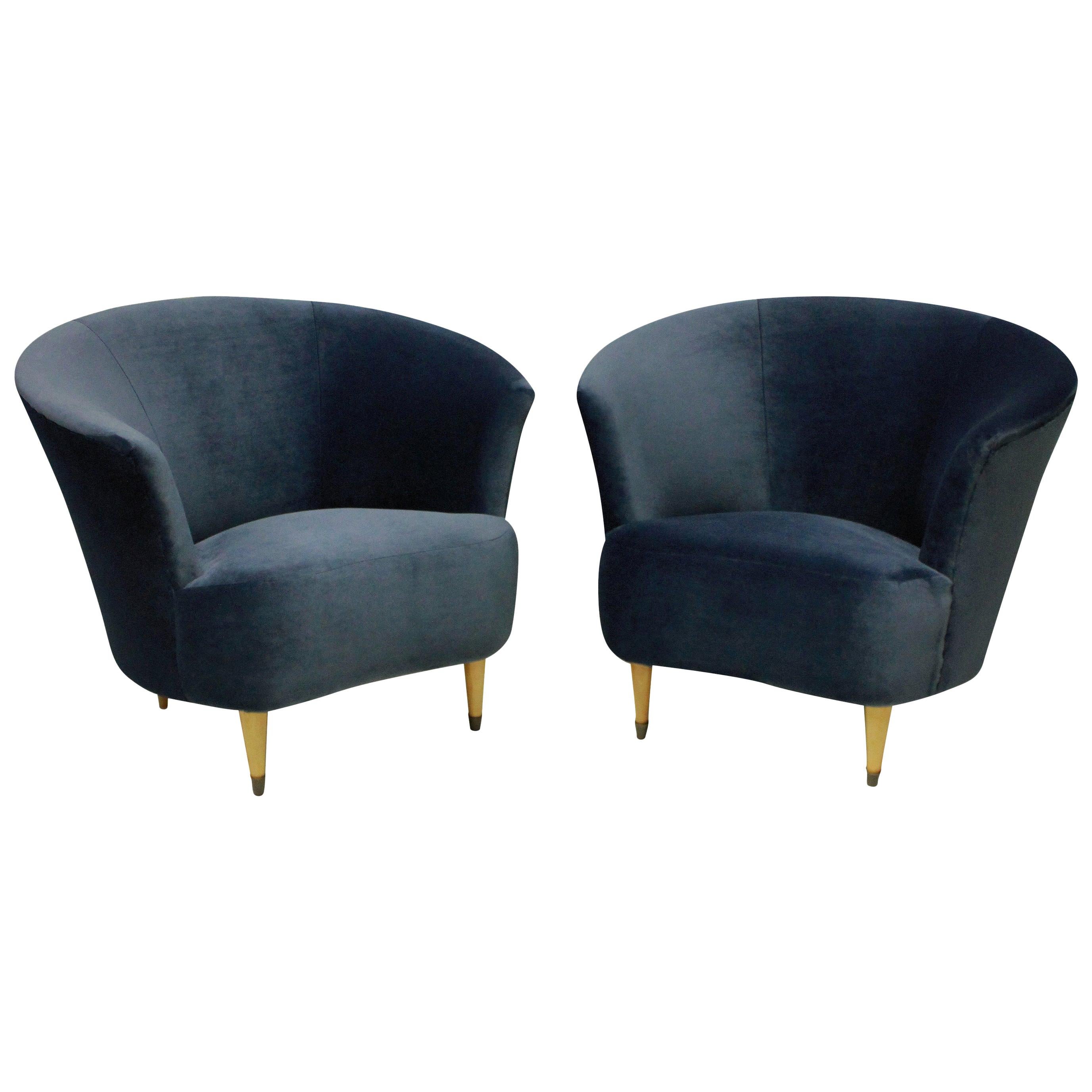 Pair of Ico Parisi Cocktail Chairs