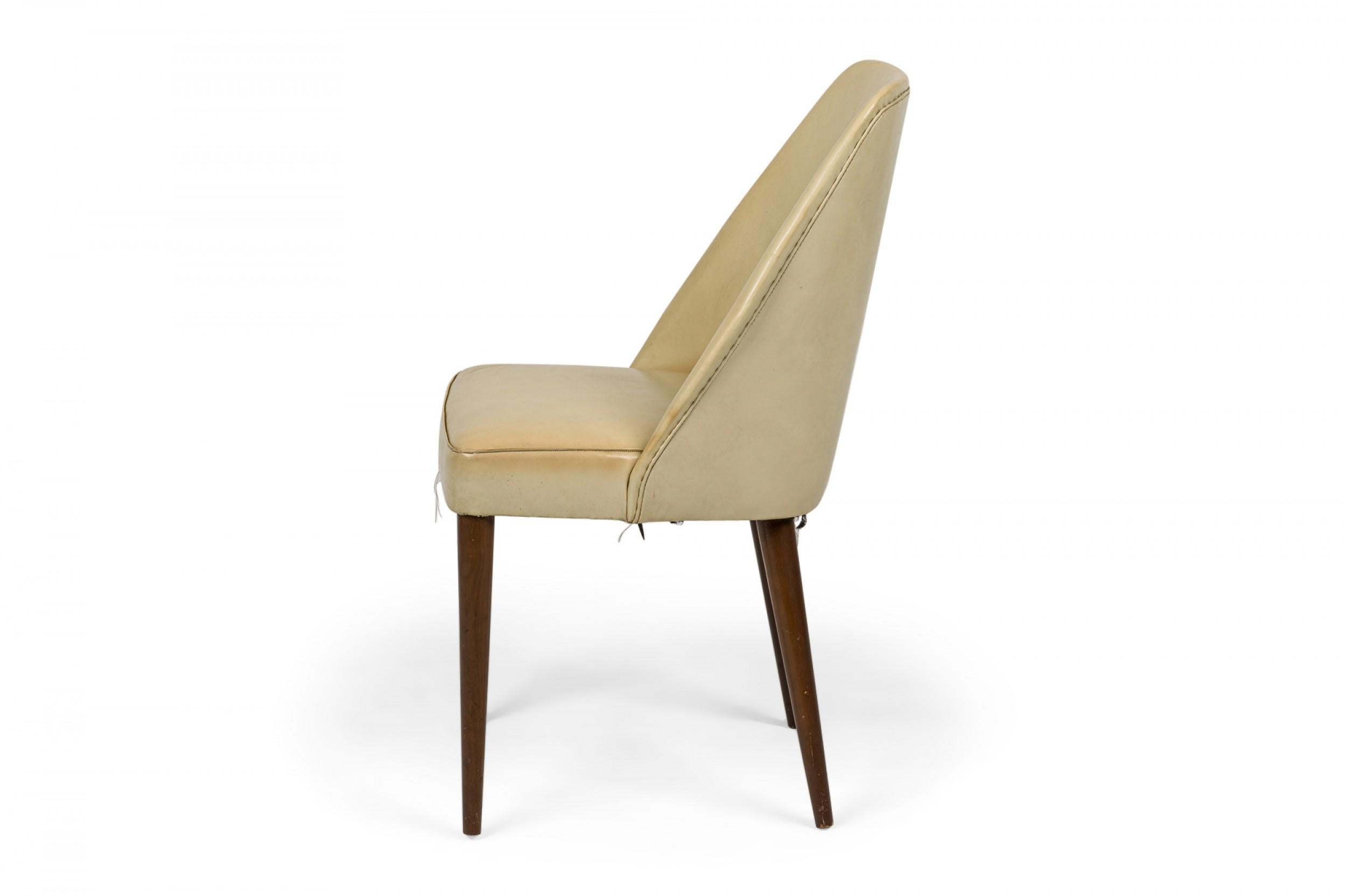 Mid-Century Modern Pair of Ico Parisi for Singer and Sons Mid-Century Beige Leather Chairs For Sale