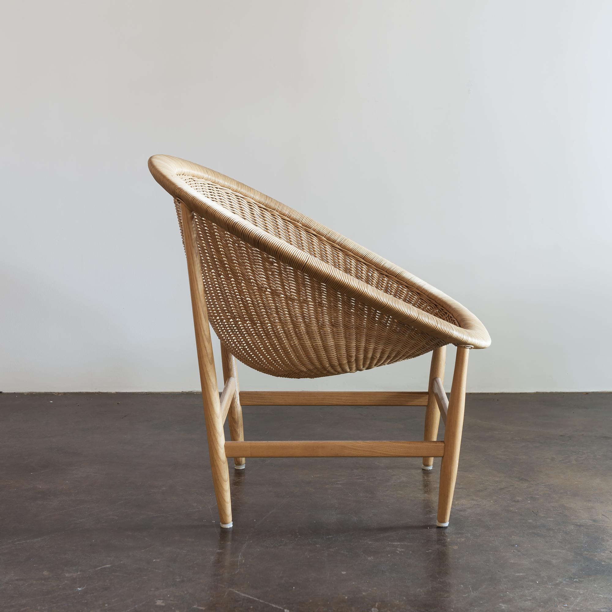 Mid-Century Modern Pair of Iconic Basket Chairs by Nanna Ditzel, Denmark, 1950s