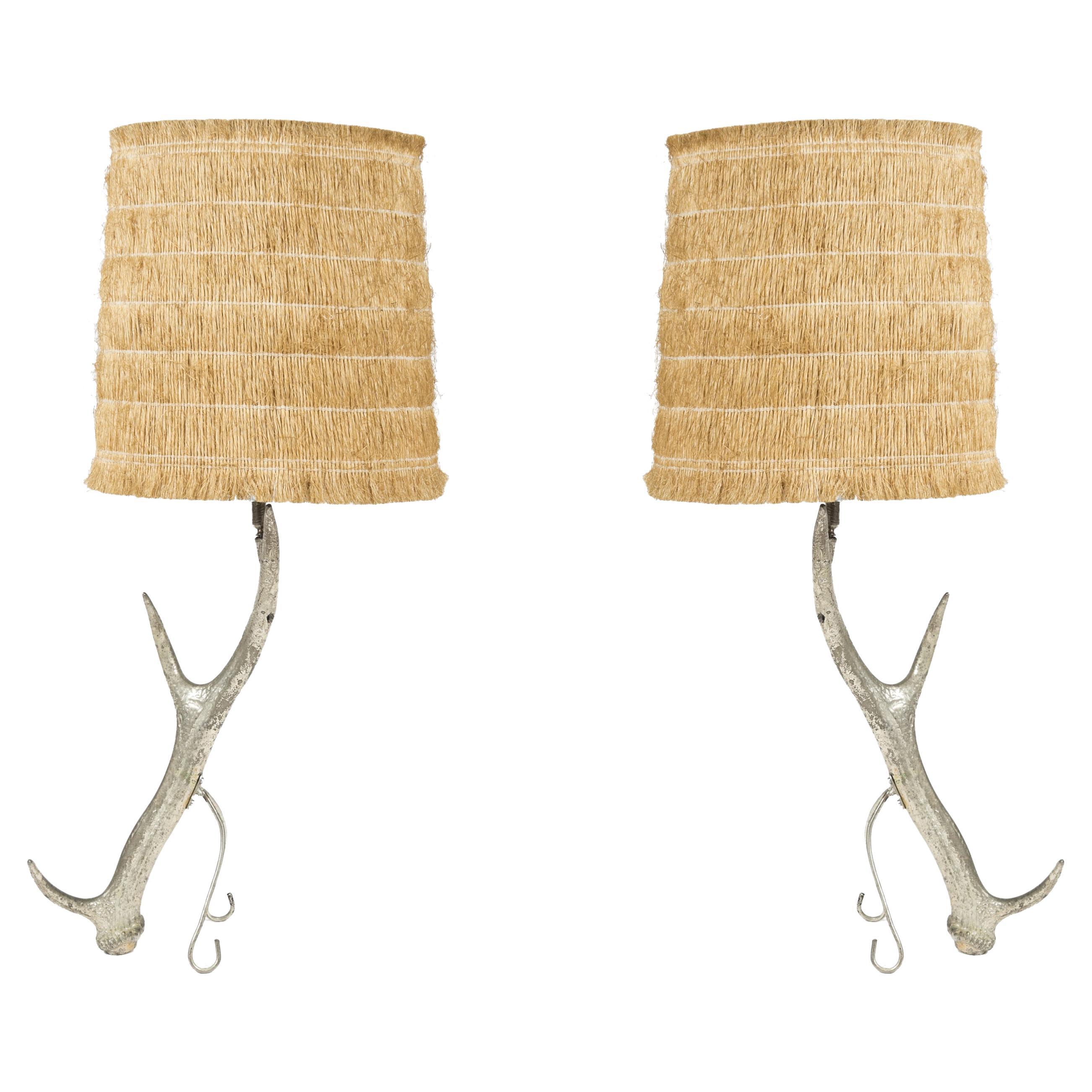 Pair of Iconic Bronze Lamps by Maria Pergay
