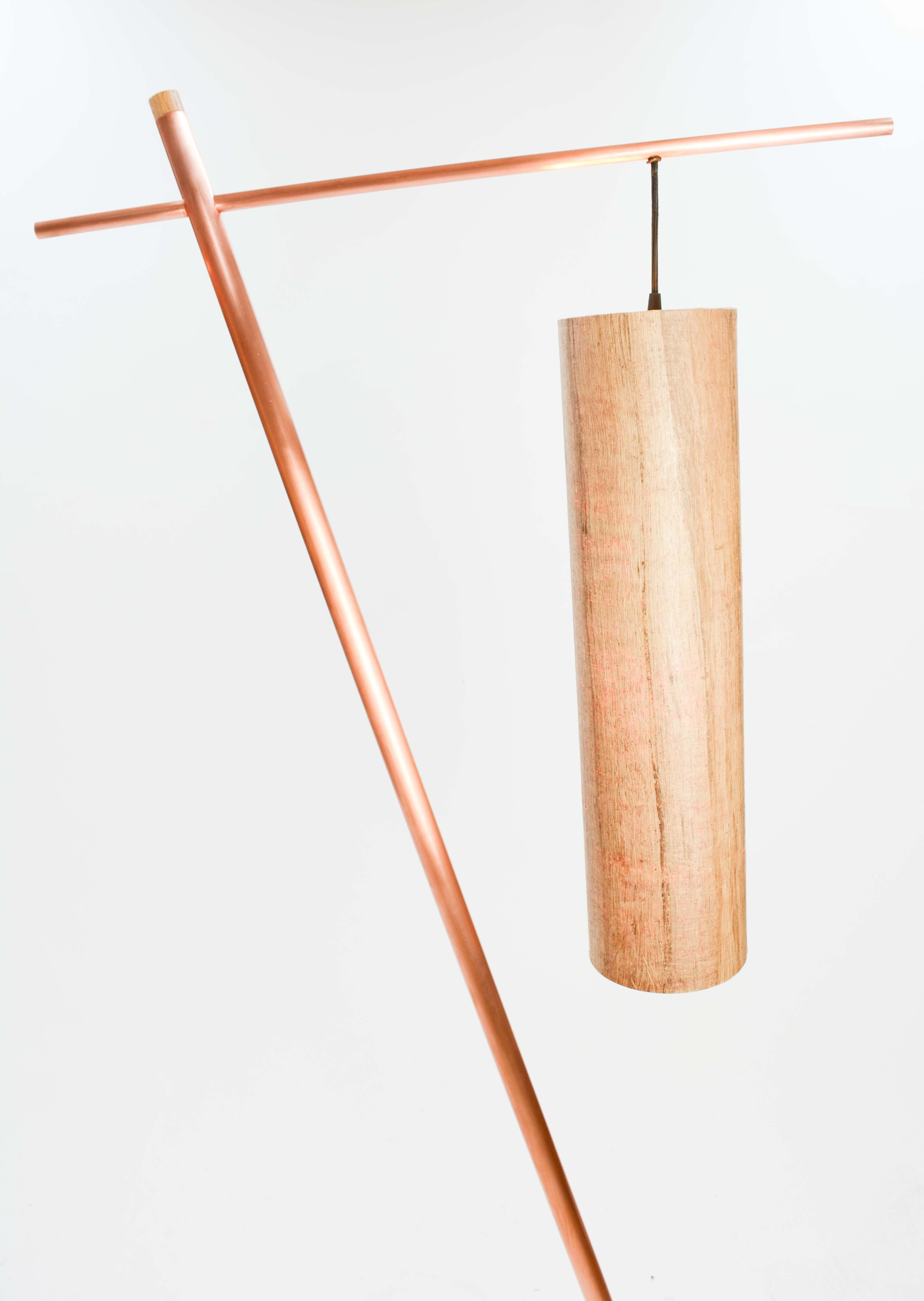 Pair of Iconic Custom Floor Lamps by Artisan James Violette For Sale 1