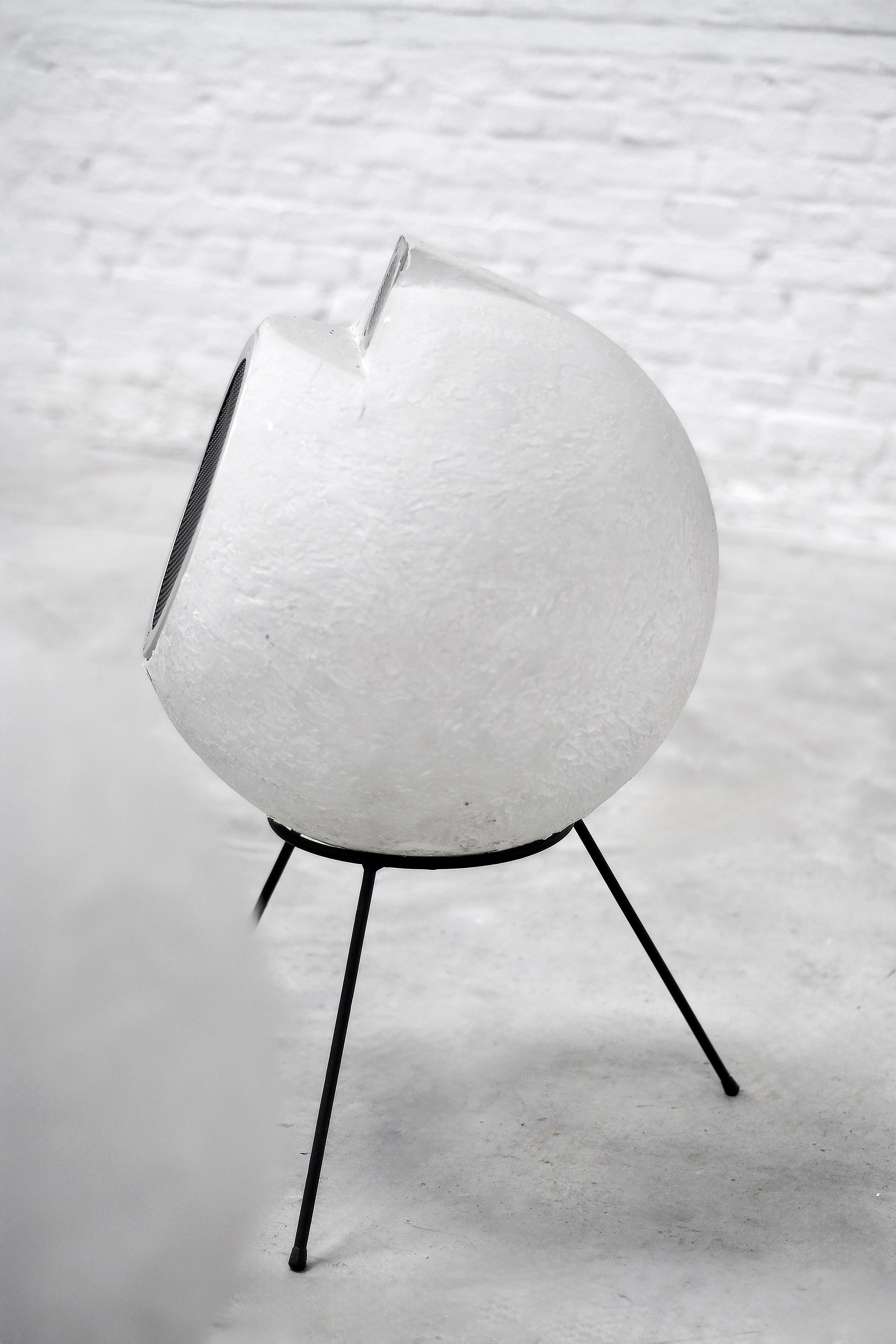 Pair Of Iconic Elipson Bs 404 Speakers In Sculptural Fiberglass, France, 1960s 2