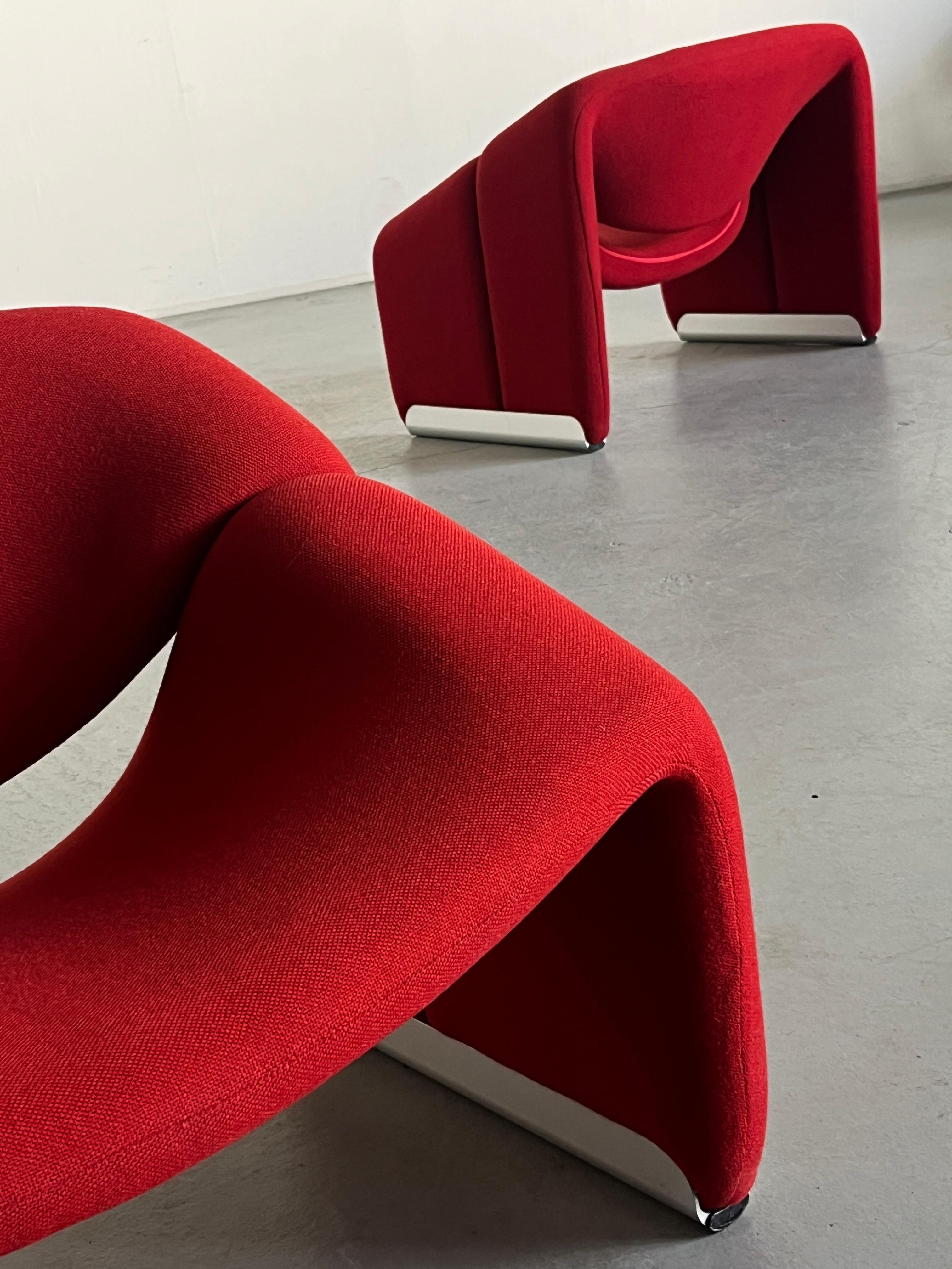 Paire de chaises iconiques F598 'Groovy' par Pierre Paulin pour Artifort, années 1980 Bon état - En vente à Zagreb, HR
