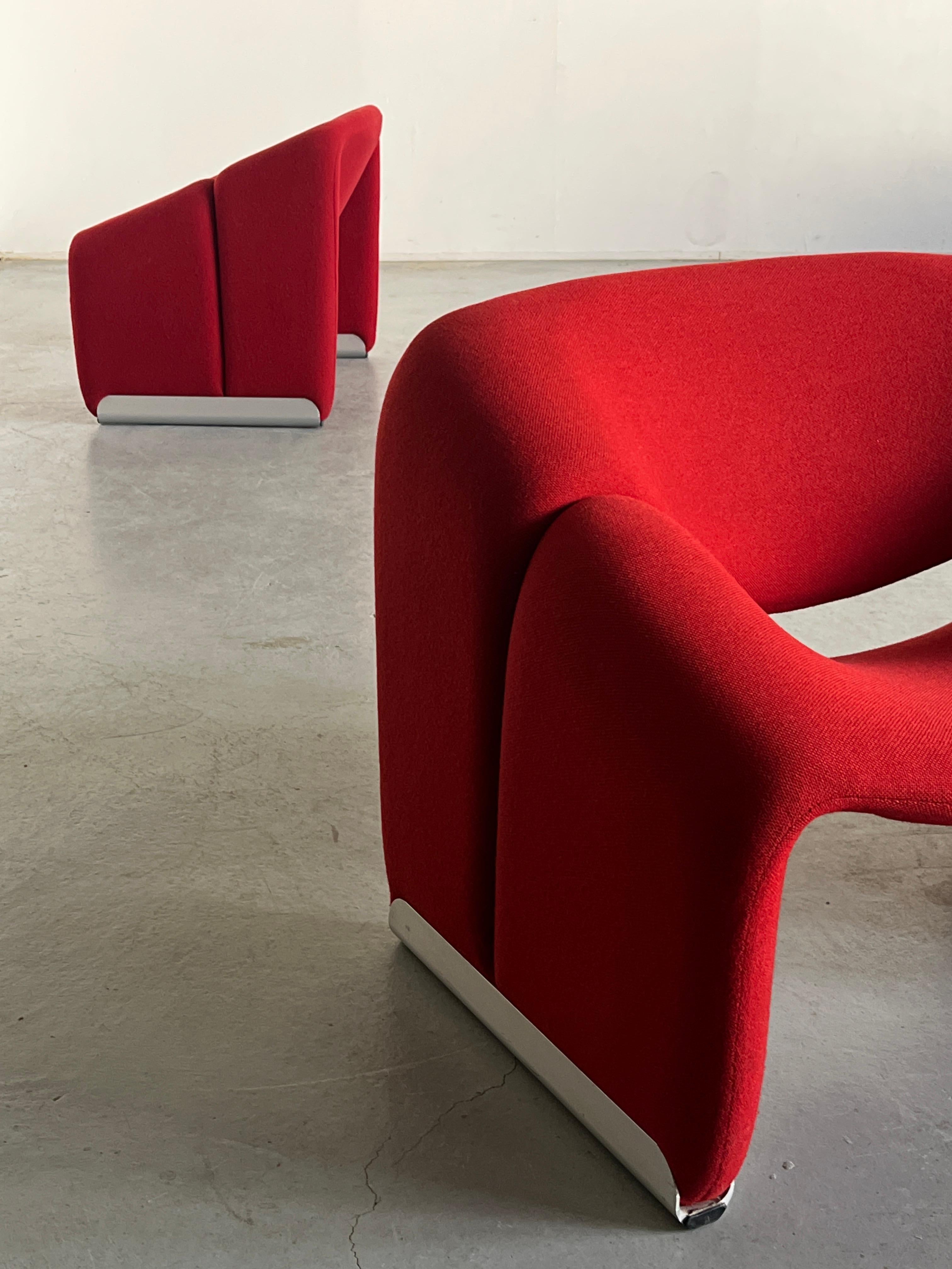 Fin du 20e siècle Paire de chaises iconiques F598 'Groovy' par Pierre Paulin pour Artifort, années 1980 en vente