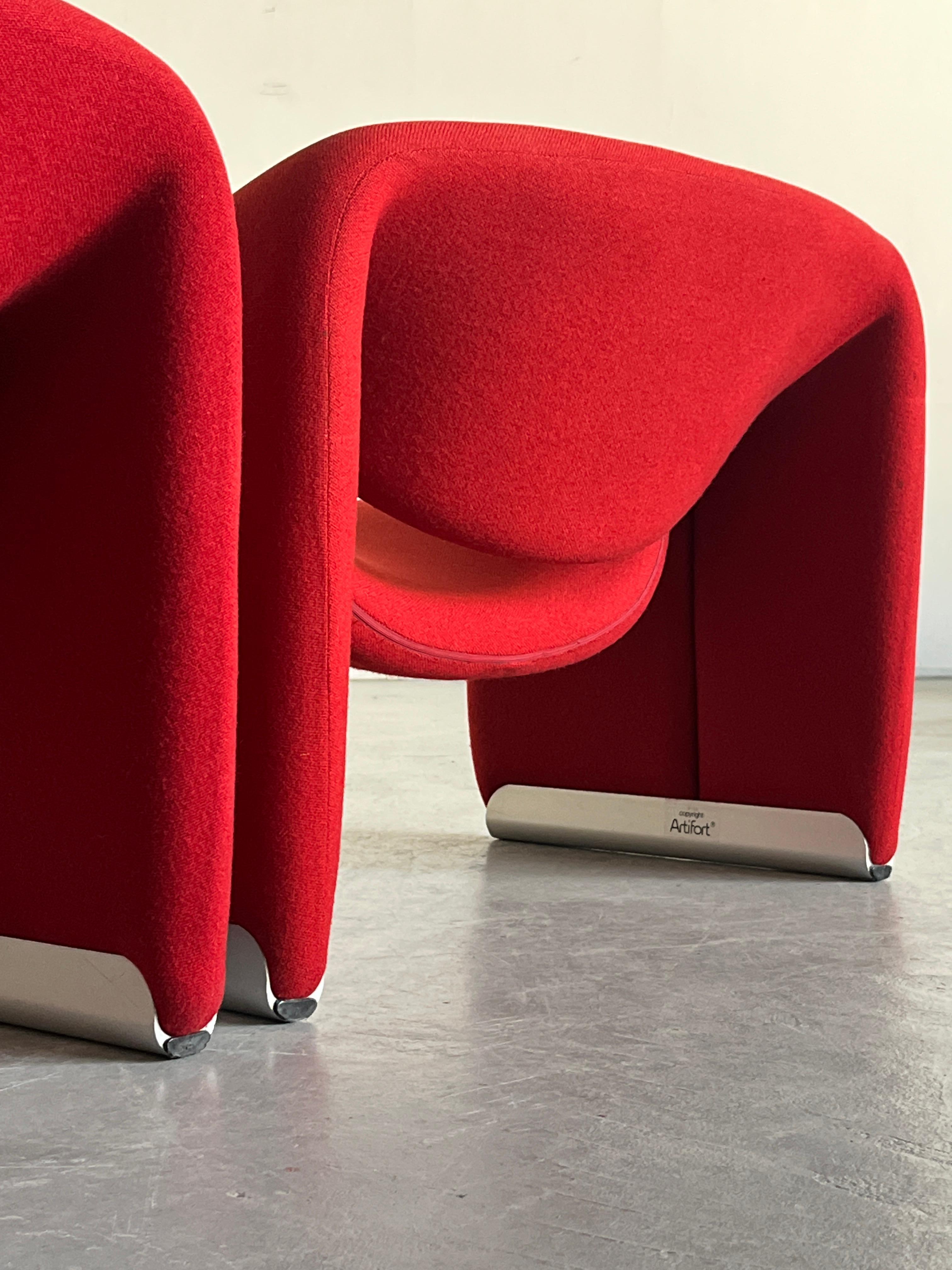 Paire de chaises iconiques F598 'Groovy' par Pierre Paulin pour Artifort, années 1980 en vente 2