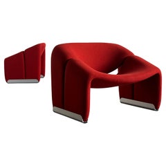 Pair of Iconic F598 ‘Groovy’ Chairs by Pierre Paulin for Artifort, 1980s