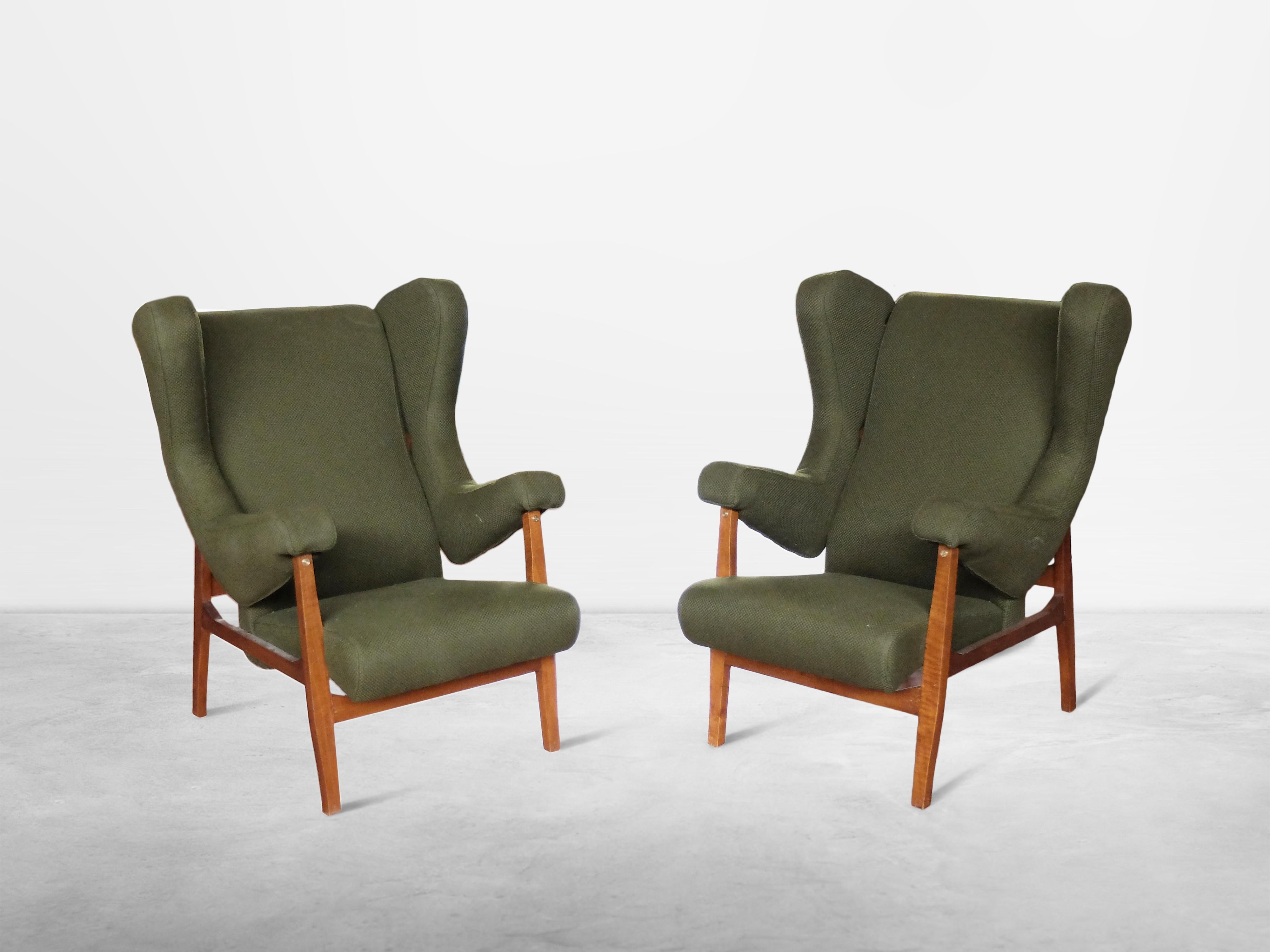 Pair of Iconic Fiorenza armchairs for Arflex, 1953 ca. For Sale at 1stDibs