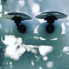 Pair of Iconic Poul Henningsen 1st Edition Copper Wall Lamps by Louis Poulsen