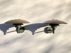 Pair of Iconic Poul Henningsen Copper Wall Lamps by Louis Poulsen of DK