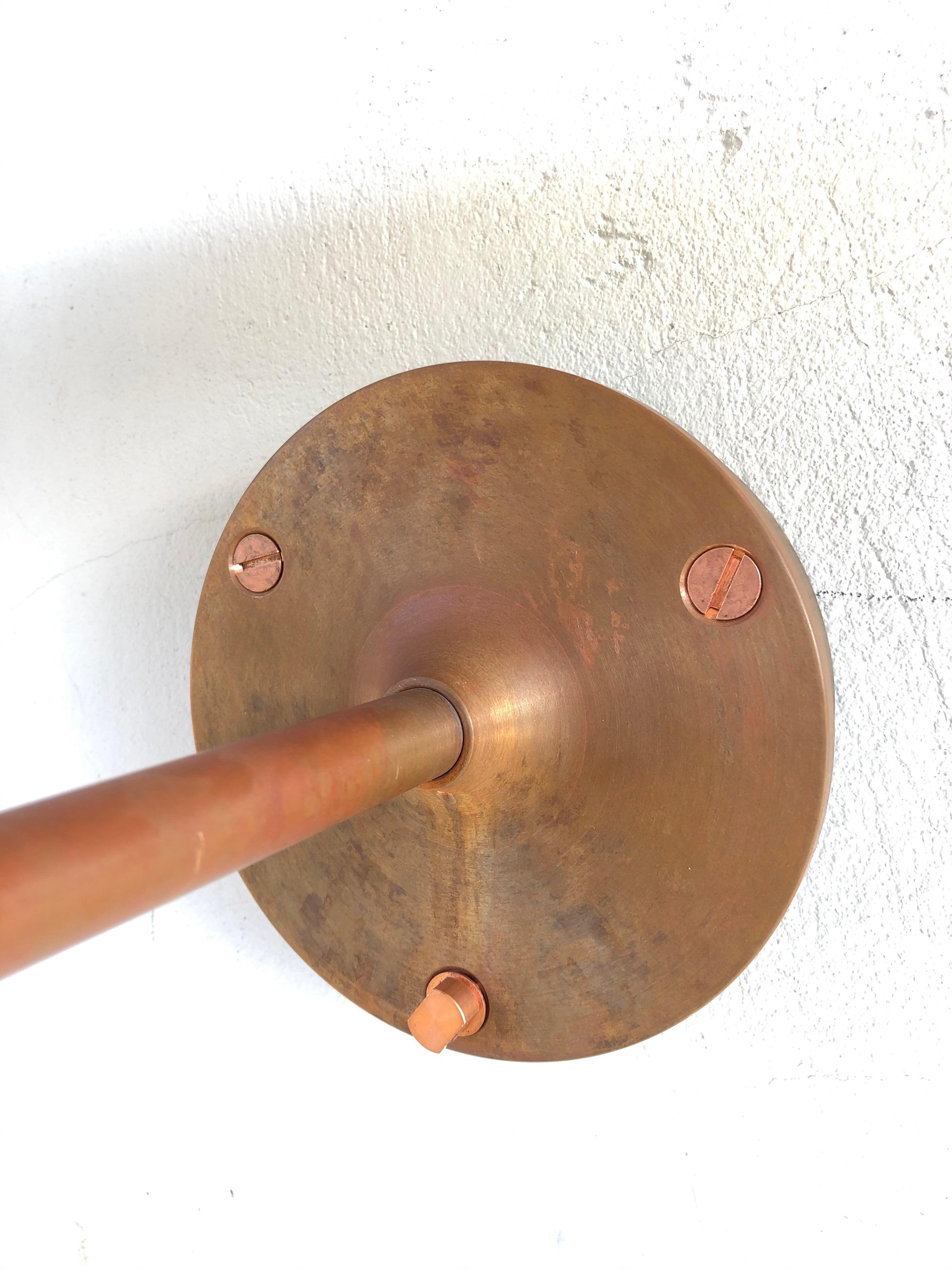 Pair of Iconic Poul Henningsen Copper Wall Lamps by Louis Poulsen of DK 2