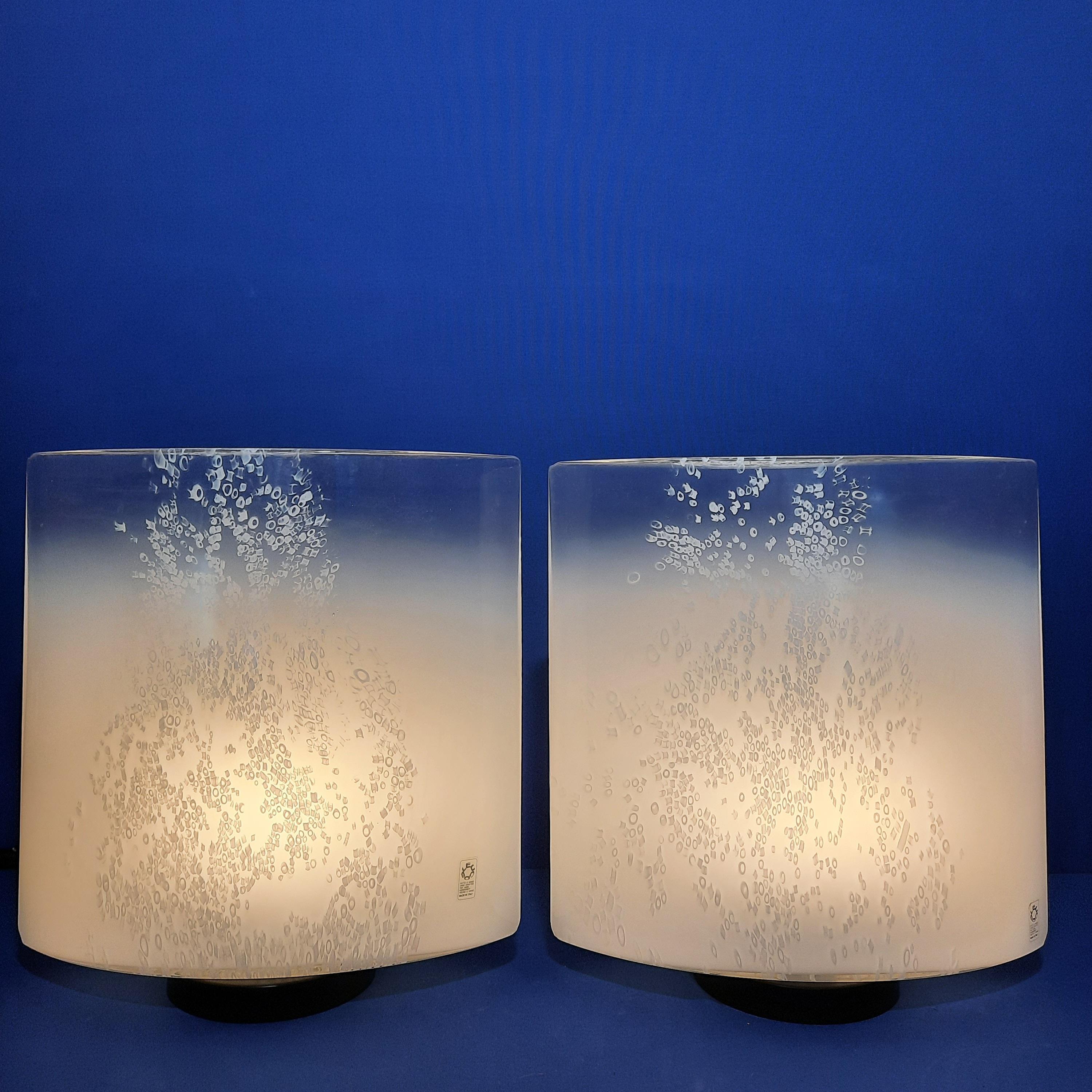 Pair of Idra table lamp, Rosana Toso for Leucos, 1976 For Sale 1
