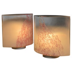 Pair of "Idra" Table Lamps by Toso for Leucos