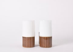Pair of Ifö Sweden Glass Wall Sconces Brown, by Hans-Agne Jakobsson, 1960s