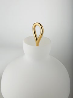 Paar Ignazio Gardella 'Arenzano Bassa'-Tischlampen aus Messing und Glas