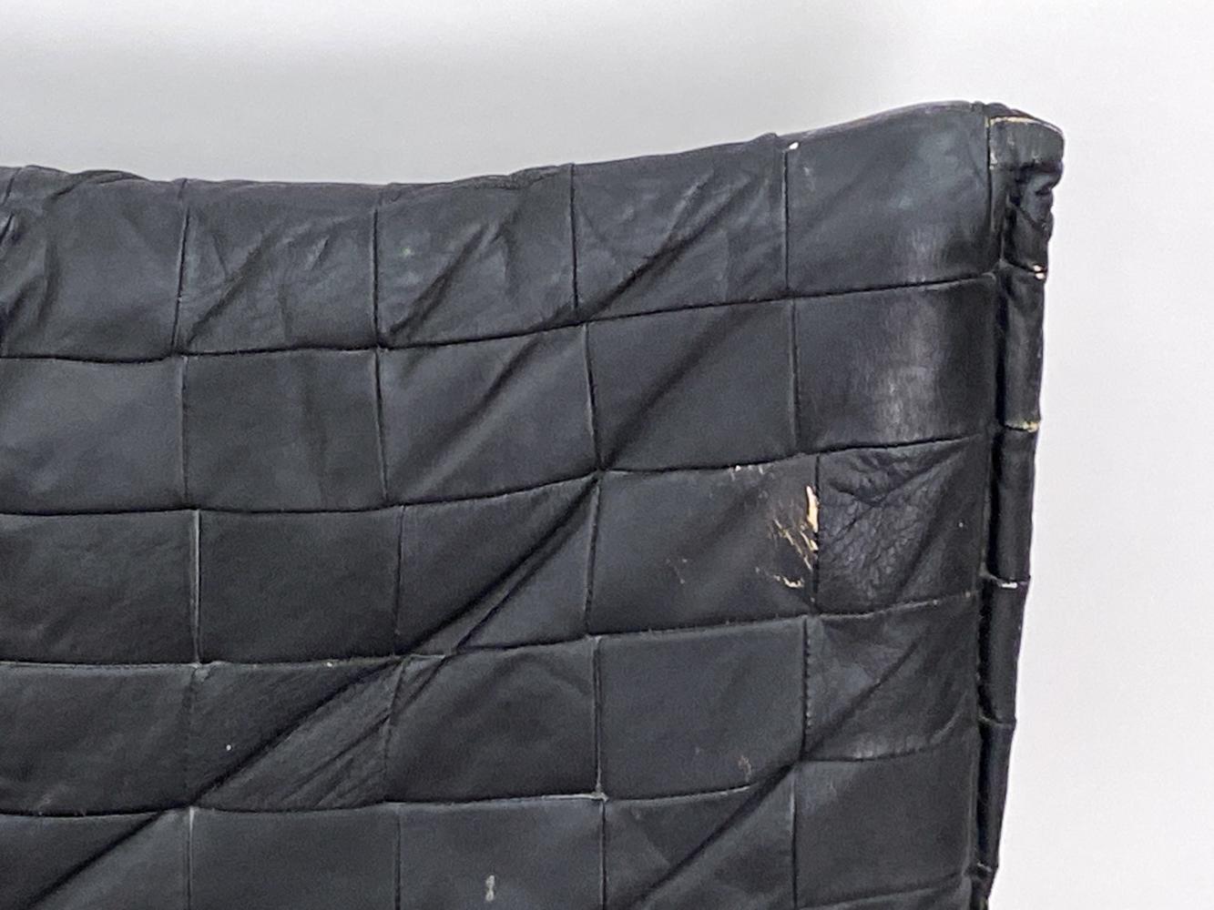 Coppia di sedie Ikea in pelle e cromo 'Pix' di Gillis Lundgren C. 1980 in vendita 2