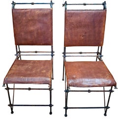 Pair of Ilana Goor Brutalist Chairs