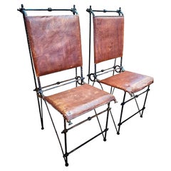 Pair of Ilana Goor Brutalist Chairs
