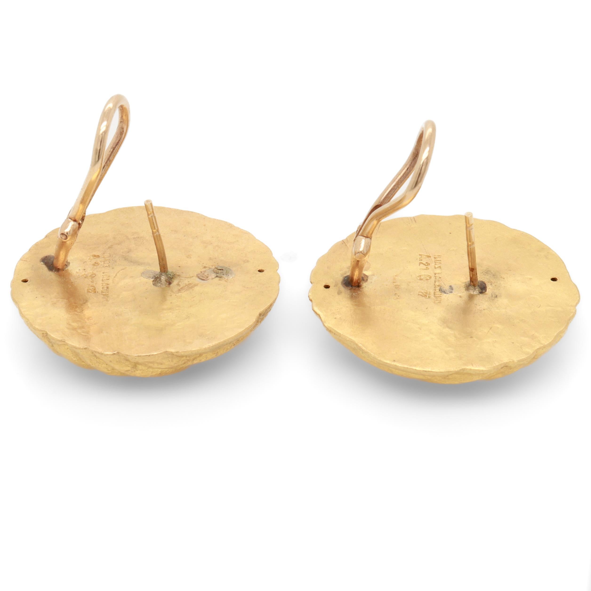 Par de pendientes de oro de alto quilate de estilo minoico/micénico Ilias Lalaounis en venta 9