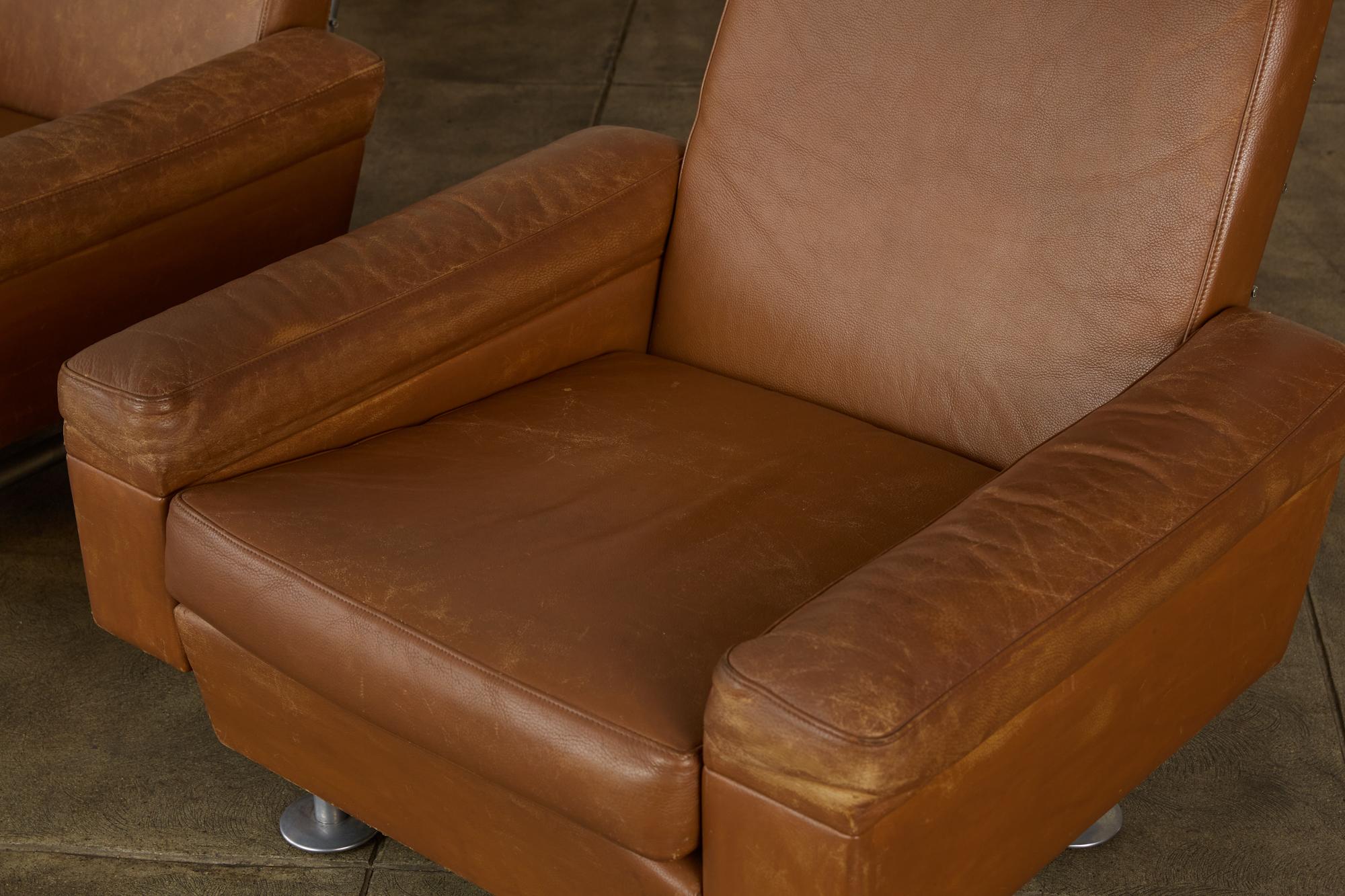 Pair of Illum Wikkelsø High-Backed Lounge Chairs for Ryesberg Møbler 2
