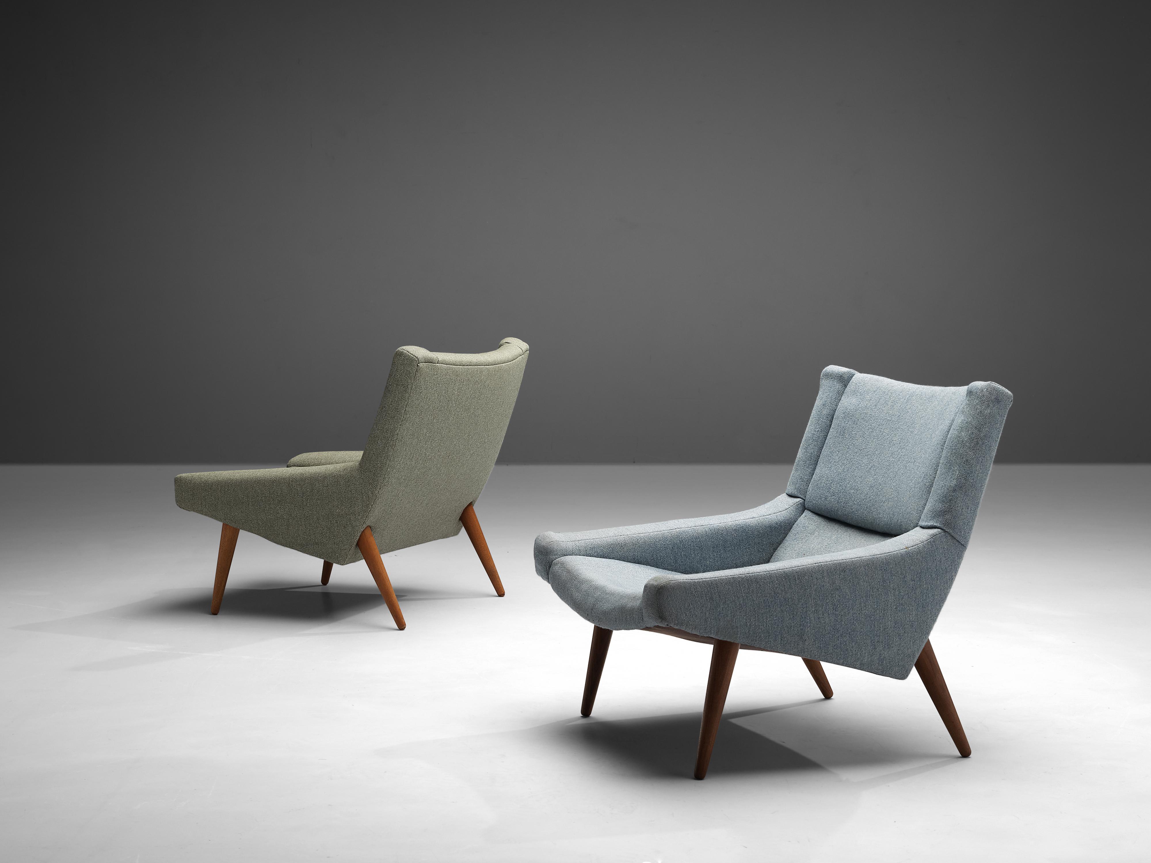 Danish Illum Wikkelsø Pair of Lounge Chairs For Sale