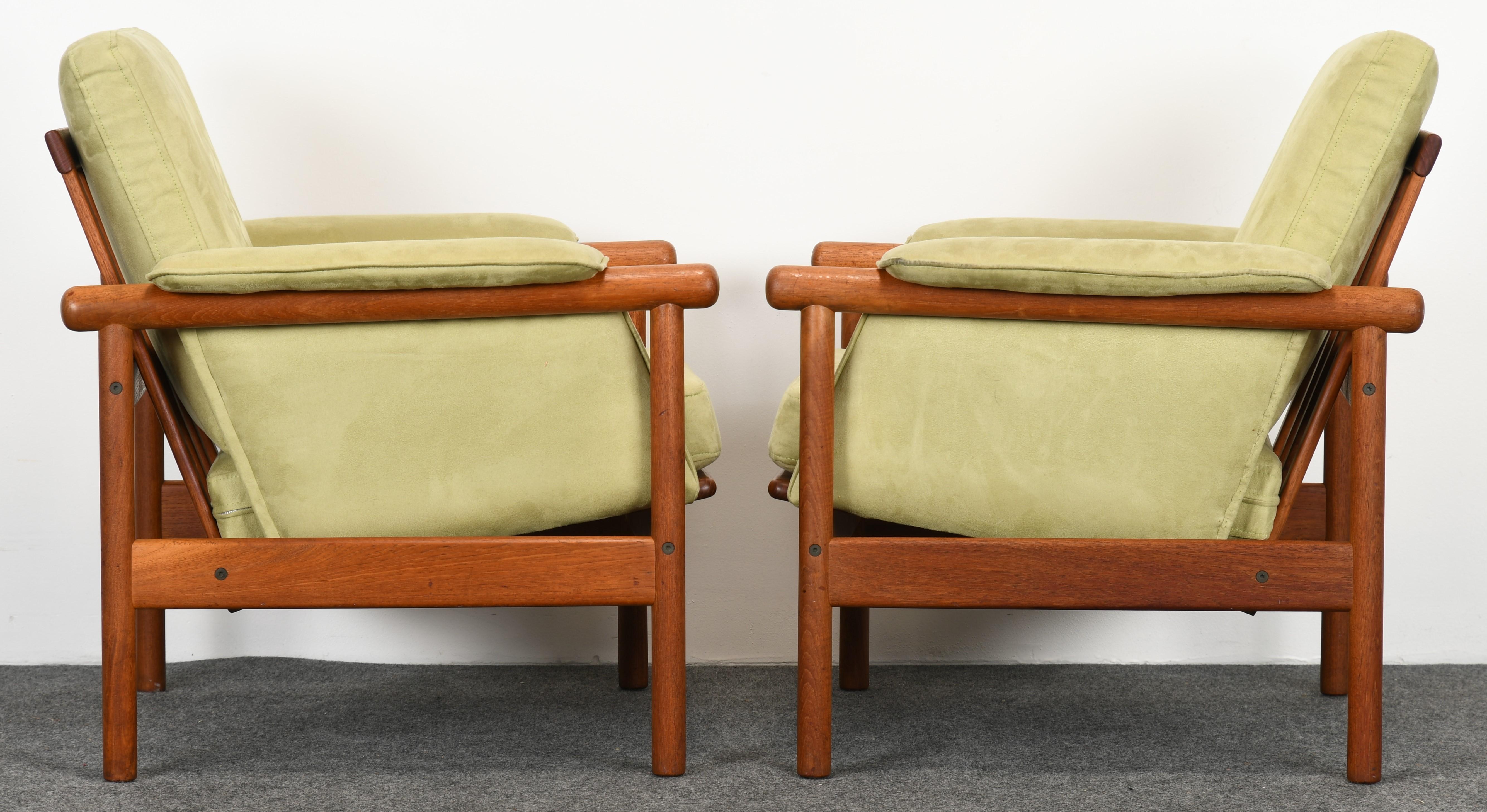 Upholstery Pair of Illum Wikkelso for Koefoed Mobelfabrik 