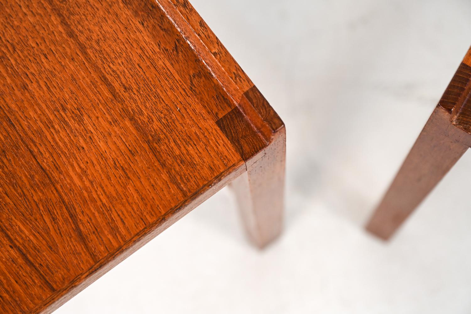 Pair of Illums Bolighus Danish Mid-Century Teak Side Tables For Sale 1